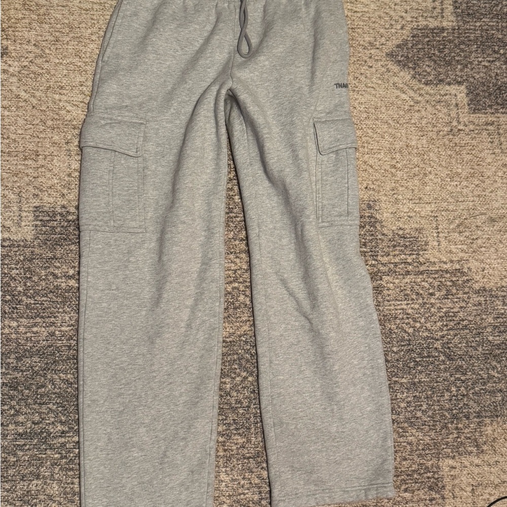 TNA SweatFleece  Cozy Sweatpants in Gray SMALL
